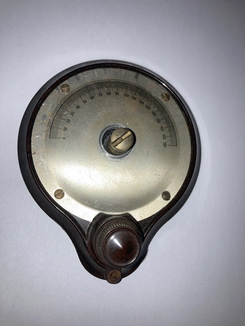 Vintage Dial Ormond Style, Brown Bakelite and Aluminium, 108 mm dia., Slo-Mo Drive, 1920's, MISSING PARTS