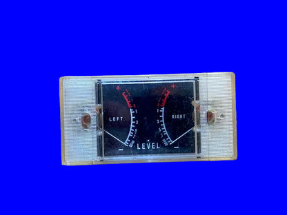 TWIN VU METER, WINDOW 43 x 35mm, BODY 80 x 40mm 