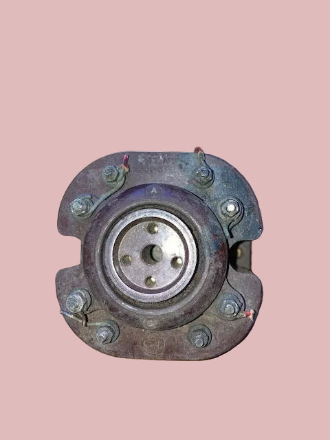 BRITISH THOMSON- HOUSTON, BTH, B4 VALVE BASE, BROWN BAKELITE WITH TWIN GRID LEAK RESISTOR AND DUBILIER MICA CAPACITOR, 1927