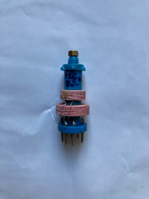 DENCO, MAXI-Q COIL,BLUE. PIN 2-5 INDUCTANCE = 2.05mH,PIN 8-9 INDUCTANCE = 257uH
