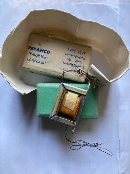 REPANCO, TT25, MICROPHONE TRANSFORMER, 20:1 RATIO, &nbsp;NOS BOXED,
