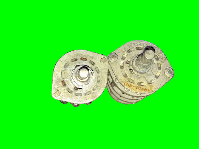 OAK NSF, ABH TYPE, AIR MINISTRY, 10F/16787, CERAMIC ROTARY WAFER  SWITCH, 4 WAFER, 6 POSITIONS,