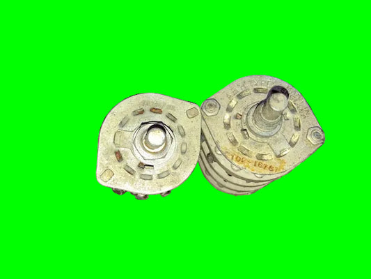 OAK NSF, ABH TYPE, AIR MINISTRY, 10F/16787, CERAMIC ROTARY WAFER  SWITCH, 4 WAFER, 6 POSITIONS,