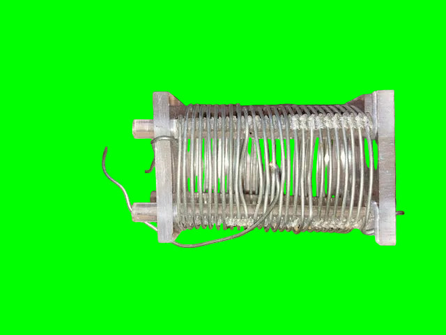 CODAR STYLE, DENCO COIL, ON PERSPEX STAND,  6uH + 6uH