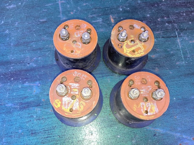 2.25ins dia.,  2.0 ins mounting aperture, Moving Coil Meter, General Electric Scaled 0-4 RF AMPS, Model DW44