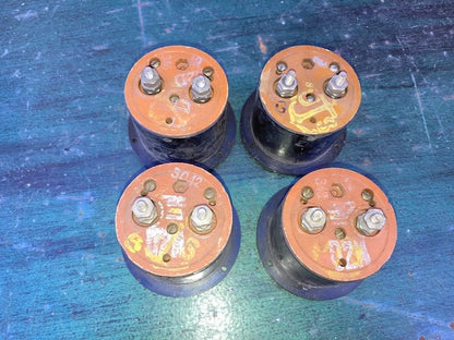 2.25ins dia.,  2.0 ins mounting aperture, Moving Coil Meter, General Electric Scaled 0-4 RF AMPS, Model DW44