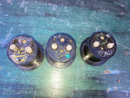 2.25ins dia.,  2.0 ins mounting aperture, Moving Coil Meter, General Electric Scaled 0-4 RF AMPS, Model DW41