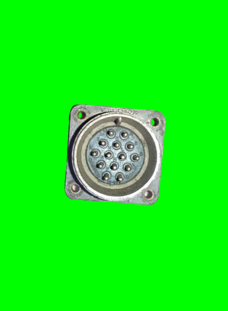 Amphenol, MS3102E20-27P. Circular Connector, MIL-DTL-5015 Series, MS3102 Series, Box Mount Receptacle, 14 Contacts