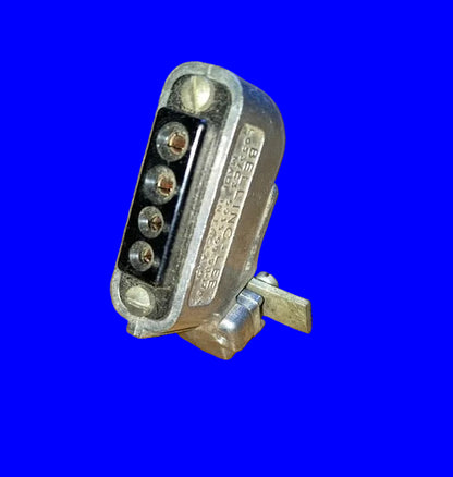 BELLING LEE, UNITOR,  L653, L653/S CABLE MOUNT,  4 WAY SOCKET, AIR MINISTRY, PYE , FEMALE PIN, MALE RECEPTACLE, EX EQUIPT