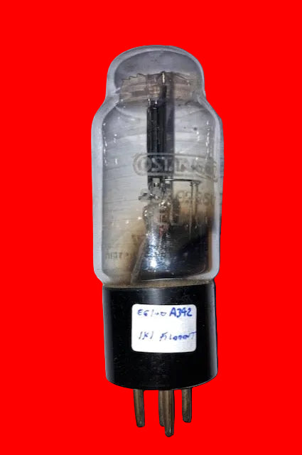 EG100, OSTAR GANZ, HALF WAVE RECTIFIER 220V FILAMENT, 1940S PRODUCTION