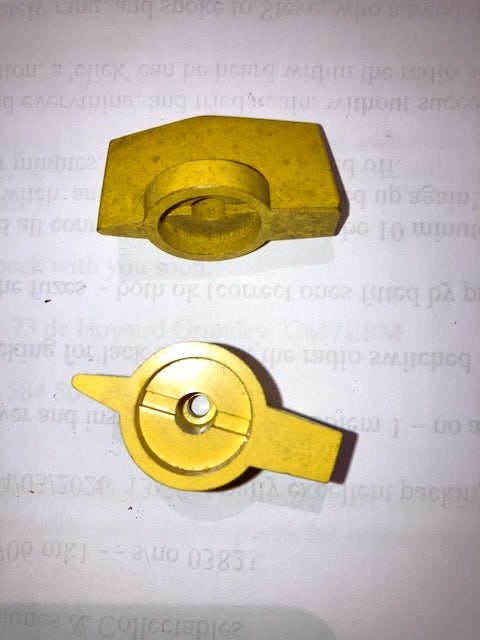 AIR MINISTRY, YELLOW KNOB, , 22mm DIA. CENTRE, 40mm BAR LENGTH