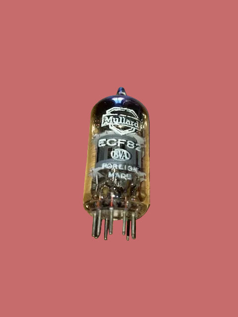 MULLARD, 6U8, ECF82, WHITE INKING, 4X5 r5A4, PHILIPS ONTARIO JANUARY 1965 PRODUCTION