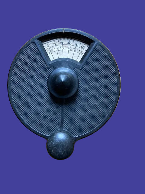 Black, Bakelite, Slow-Motion  Tuning Dial, 4ins Dia., Indigraph Style, 1920s