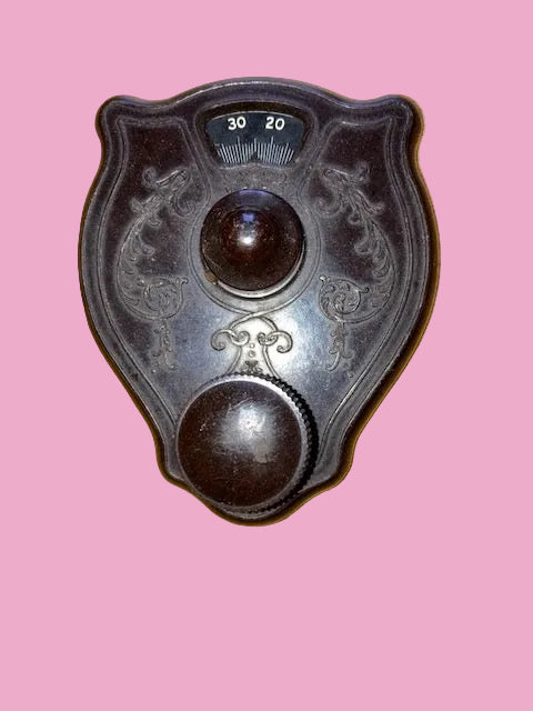 Shield Shaped, Bakelite, Slow-Motion  Tuning Dial, 1932