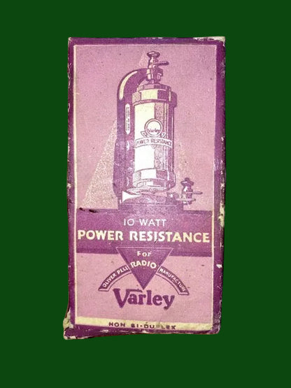 E WOUND RESISTOR, ANODE CARTRIDGE RESISTOR,  VARLEY, 10000 OHM,10K, BOXED 1927 