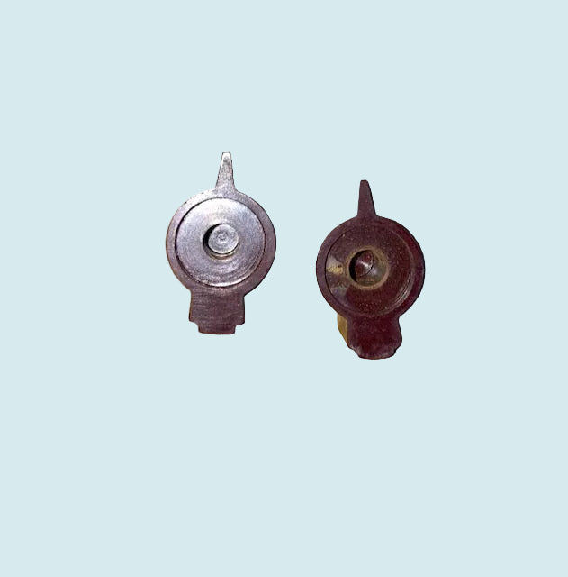 CHICKEN HEAD, KNOB, RED, UNUSUAL,  - PAIR, x2 