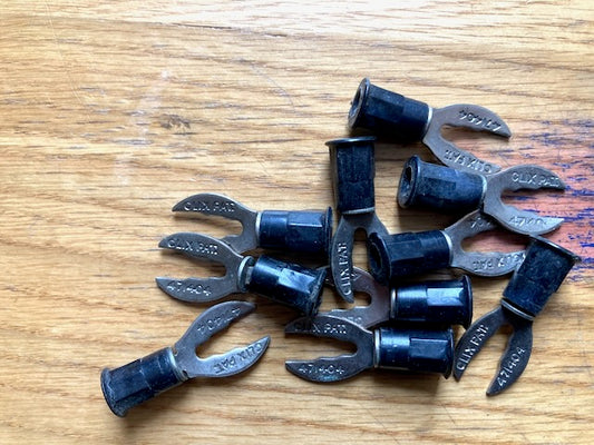 CLIX, LARGE  SPADE,  HOOKED CONNECTORS,  TC.415, BLACK, NOS 