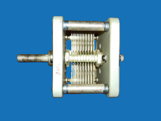 150pf , Ceramic Frame, Variable Air Capacitor, Jackson Brothers, APPROX 45 X 55 X 45mm