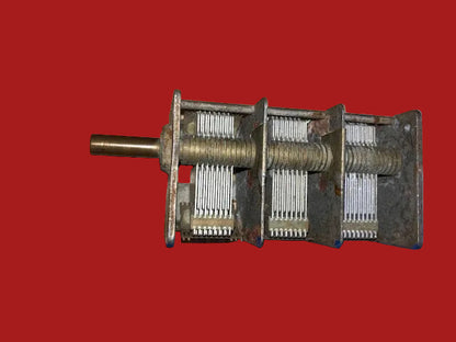325 + 325 + 325 pF, 3 Section, Air Dielectric Variable Capacitor, Tuning Gang, Ex Equipt