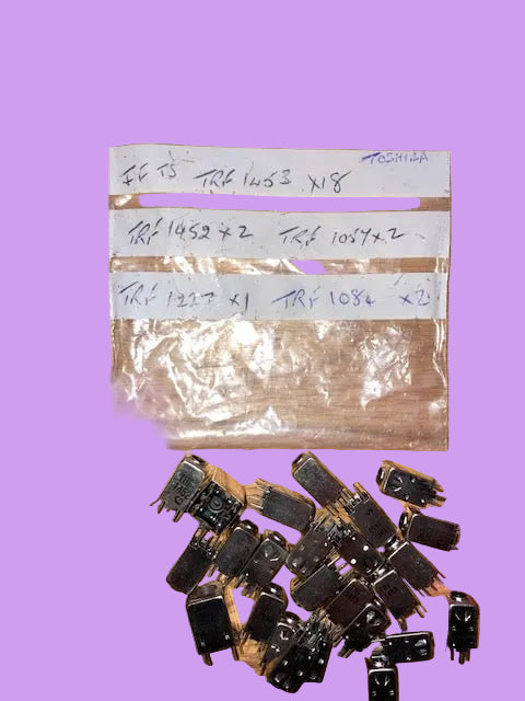 BAG OF 27X, ASSORTED TOSHIBA TRF SERIES, LIKE TOKO, MINIATURE COILS, NOS