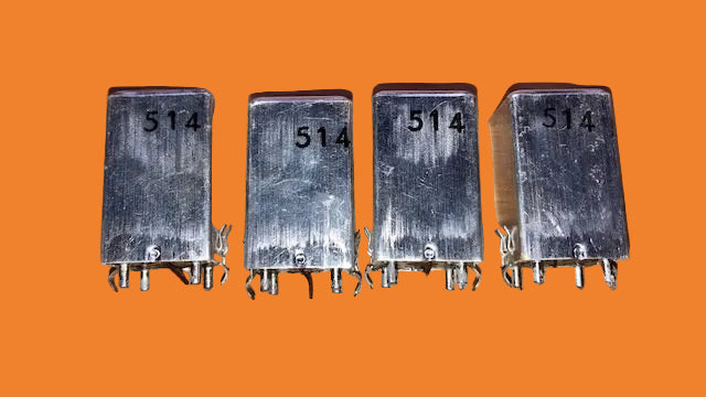 4X INTERMEDIATE FREQUENCY TRANSFORMER, IFT, MARKED 514,, POSSIBLY DENCO , NOS