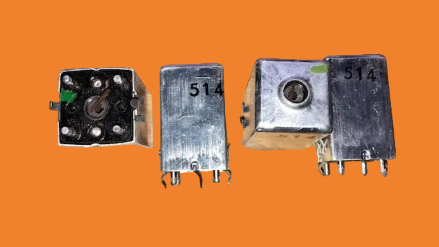4X INTERMEDIATE FREQUENCY TRANSFORMER, IFT, MARKED 514,, POSSIBLY DENCO , NOS