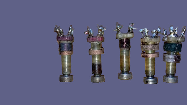 6X RADIO COILS, 4 PIN, EX EQUIPT