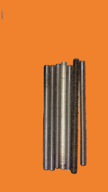 PACK OF 7X, STUDDING, BA, Threaded Rod, 2BA, 2.7 INCH 68 mm LENGTH
