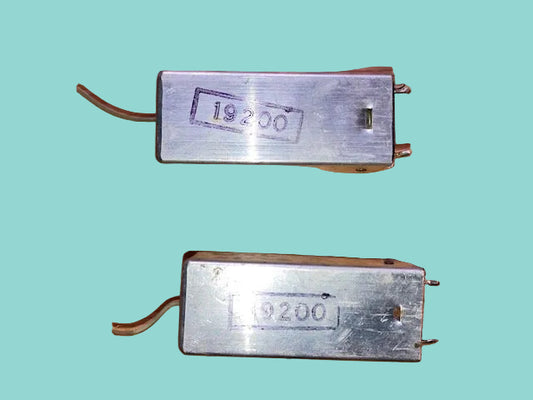 2X INTERMEDIATE FREQUENCY TRANSFORMER, IFT, MARKED 19200, FOR USE WITH DF91, POSSIBLY DENCO