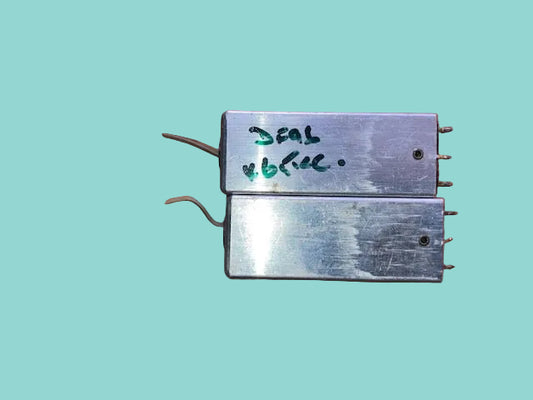 2X INTERMEDIATE FREQUENCY TRANSFORMER, IFT, MARKED 19200, FOR USE WITH DF91, POSSIBLY DENCO
