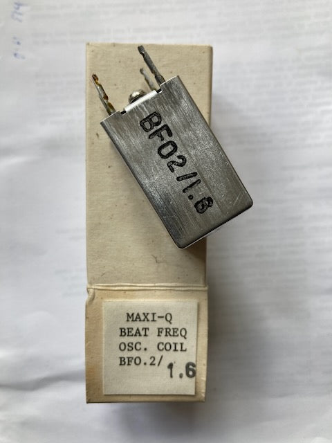 DENCO, MAXI-Q COIL, BEAT FREQUENCY OSCILLATOR, BFO.2/1.6,  BOXED NOS