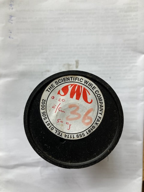 ENAMELLED COPPER WIRE, E/Cu, MARKED 0.20/36SWG, 500g MASS