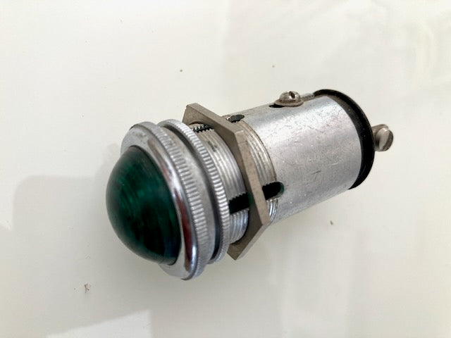 BULGIN, D300/GREEN/G/M, SPECIAL DUTY, SIGNAL LAMP, GREEN GLASS LENS