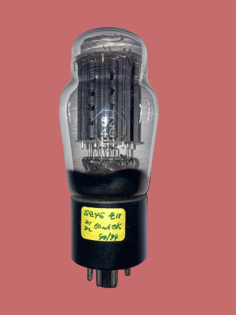 5Z4G, BRIMAR, MIL SPEC, APW3792, ORANGE PRINT, OCTAGON CARTOUCHE, BLACK BASE, 5Z4