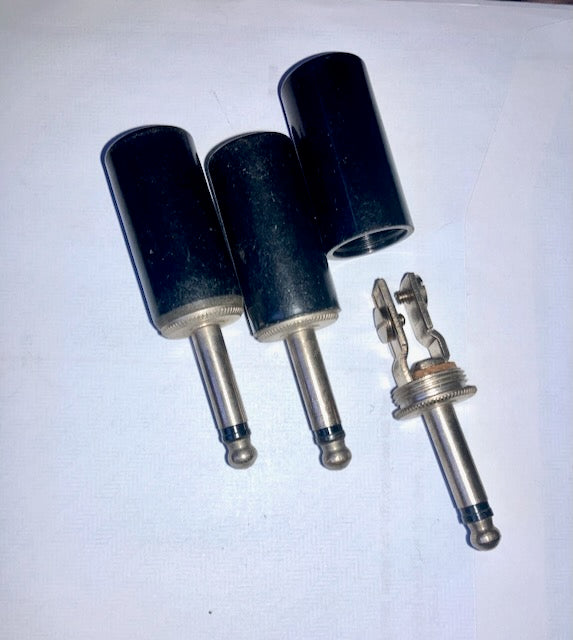 6mm, MILITARY JACK PLUG, FAT BAKELITE BODY, SCREW TERMINATION