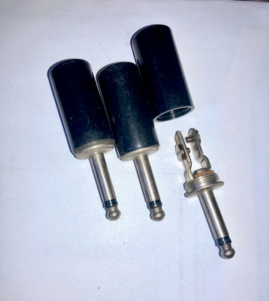 6mm, MILITARY JACK PLUG, FAT BAKELITE BODY, SCREW TERMINATION