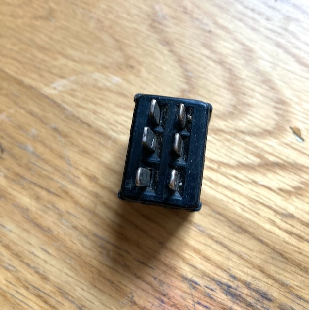 6 PIN MALE, MINIATURE JONES PLUG, NO WHITE DOT, FREE, CABLE MOUNT, QUAD2, POWER SOCKET, EX EQUIPT