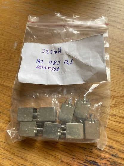Coilcraft, “Unicoil”, 10 mm Tunable RF Inductors, 325nH, 142-08J12S, bag of 8