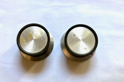 EDDYSTONE, SKIRTED KNOB, GREY RIBBED,  6mm SHAFT,21mm HEIGHT,45mm DIA.