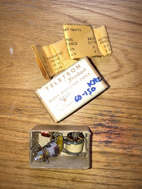 3x COILS, IN TELETRON SUPER INDUCTOR BOX,&nbsp;HFA9, 60 - 150KHz, 2000-4000M