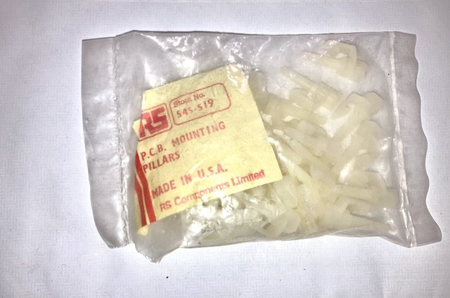 RS, RS Components,  Essentra, 9.5 mm High, Nylon PCB Support Pillar, for 4 mm PCB Hole,  RS stock no.: 545-519, Mfr. Part No.: TEHCBS 6 01