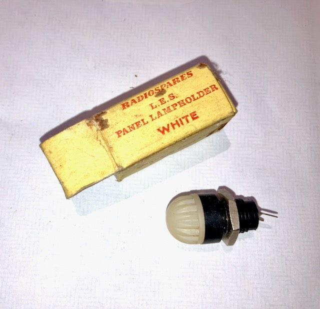 RADIOSPARES, LES, SIGNAL LAMP, WHITE LENS, NOS, THUNDERBIRD 1, SCOTT TRACY SWEARS BY THEM