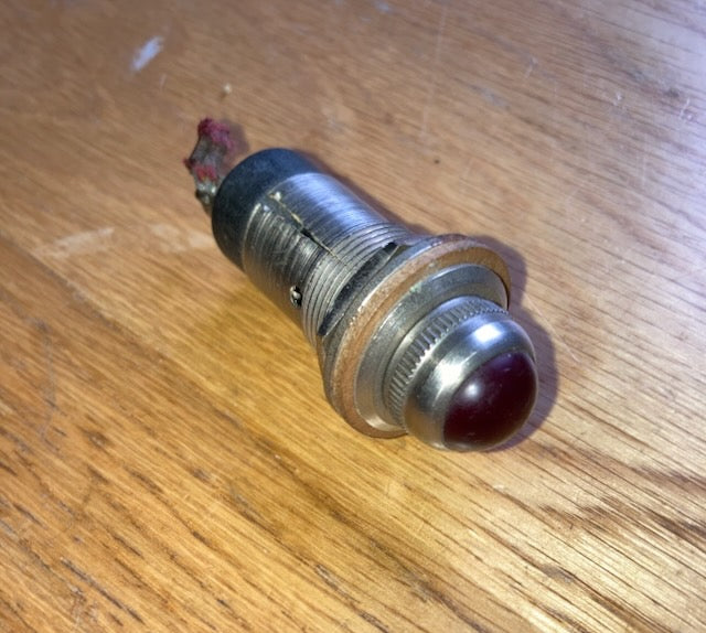 Dialco, Dialight, 95-0410-0931-301, Signal Light, Lamp Socket Indicator, Red Lens Cap, NOS