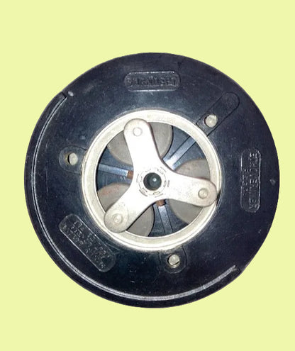 Black, Bakelite, Burndept,  Vernier Dial Drive, Slow-Motion  Tuning Dial, 3.5ins Dia., 1920s