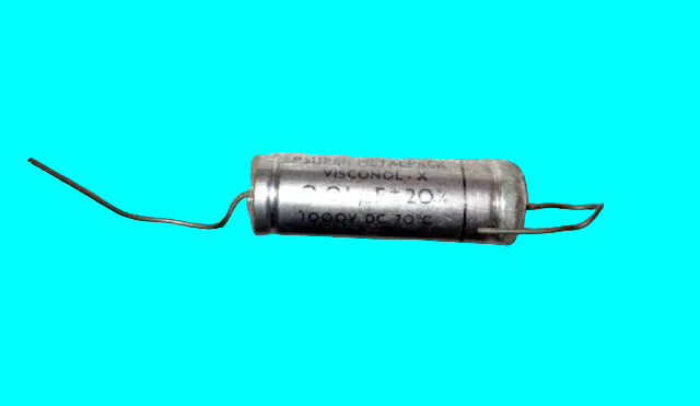 Pack of 2x Dublier, 0.01uF, µF, mF, mFD,  1000V,  Paper  Capacitors