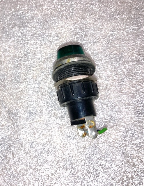 ARCOLECTRIC, SL88, ALUMINIUM  BEZEL, GREEN LENS, 20mm DIA SIGNAL LAMP, EX EQUIPT 