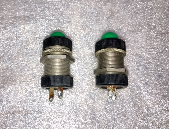 ARCOLECTRIC, SL90, BLACK BEZEL, GREEN LENS, 26mm DIA LONG CAST BODY,SIGNAL LAMP, EX EQUIPT