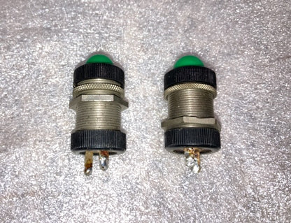 ARCOLECTRIC, SL90, BLACK BEZEL, GREEN LENS, 26mm DIA LONG CAST BODY,SIGNAL LAMP, EX EQUIPT