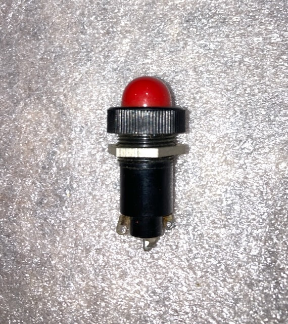 BULGIN, D656, ENLCLOSED  SIGNAL LAMP, RED TRANSLUCENT LENS