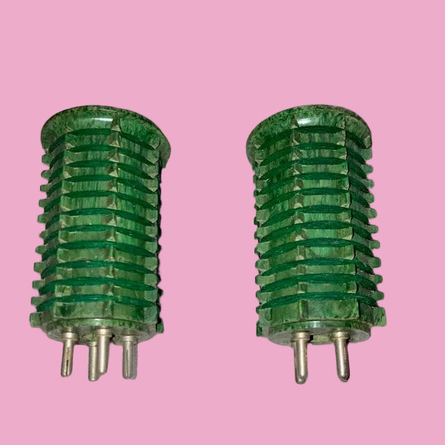 AMPLION, , 4 PIN, PLUG IN, COIL FORMER, ,  GREEN MOTTLED BAKELITE 